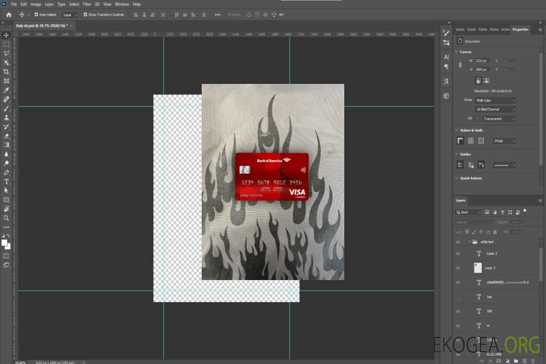 USA Bank of America visa bancaire carte classique photolook avant template USA Bank of America visa bancaire carte classique photolook avant template